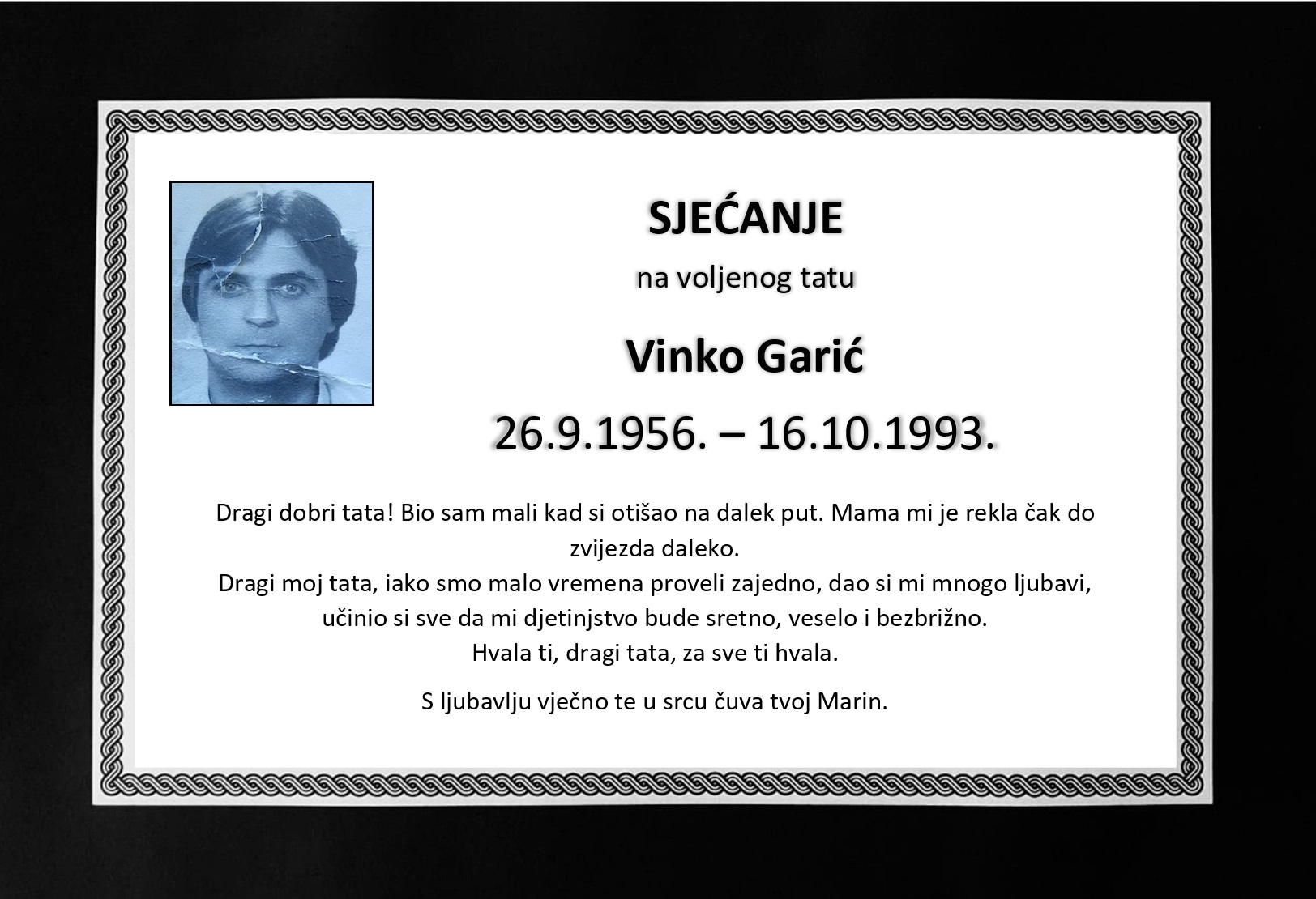 Pročitajte više o članku Vinko Garić