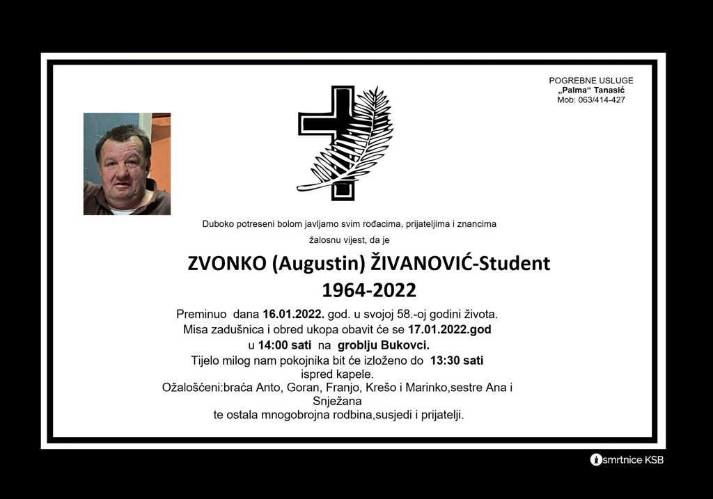 Pročitajte više o članku Zvonko (Augustin) Živanović – Student