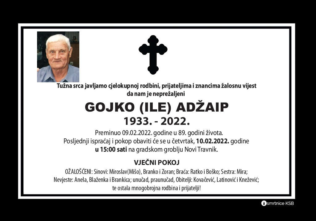 Pročitajte više o članku Gojko (Ile) Adžaip