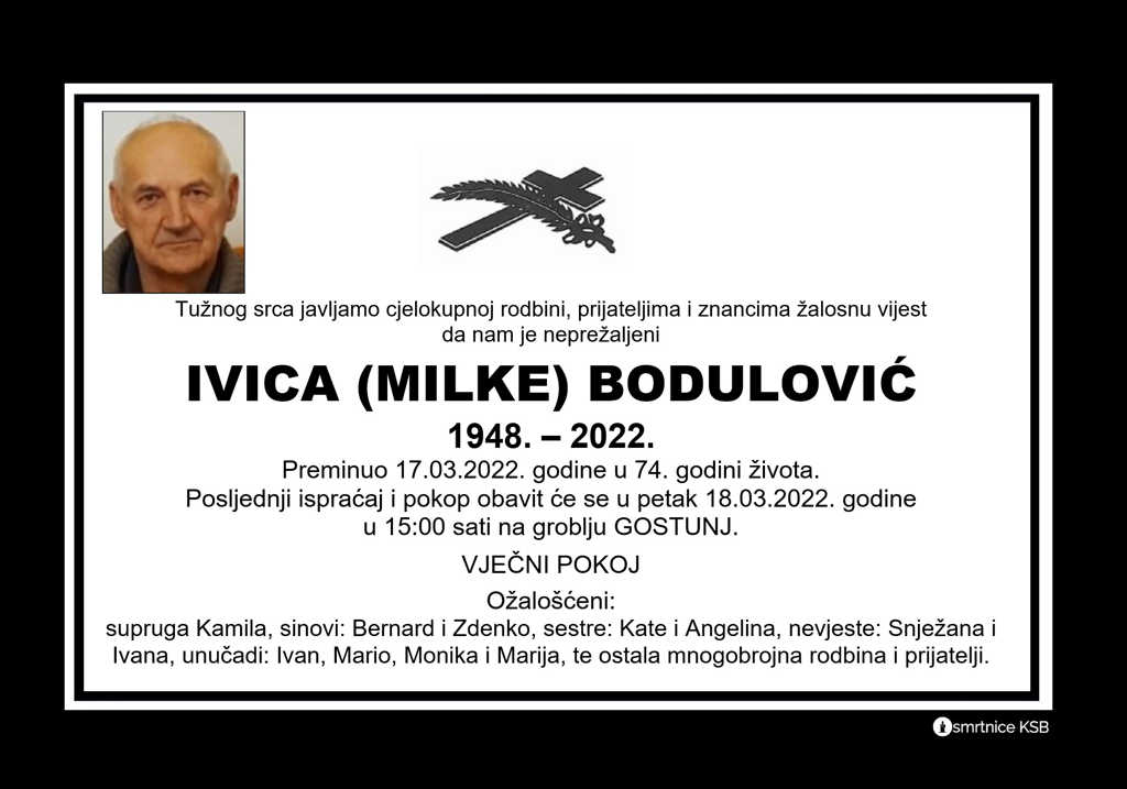 Pročitajte više o članku Ivica (Milke) Bodulović