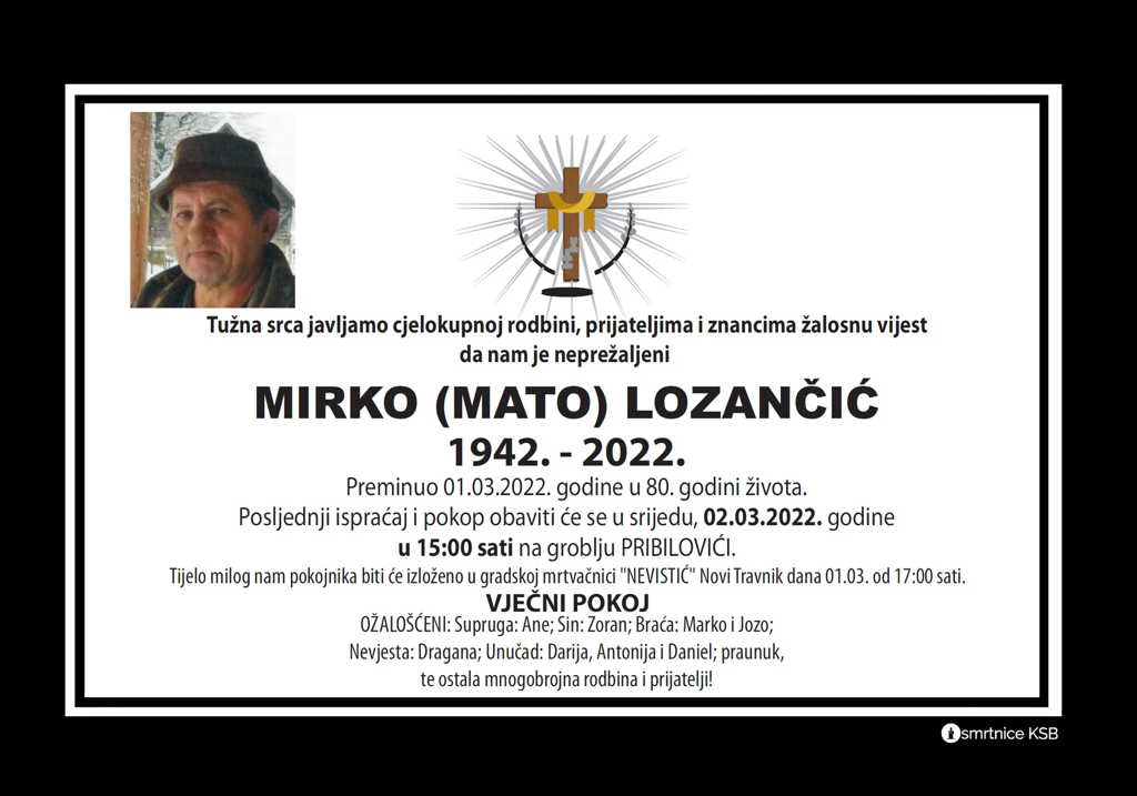 Pročitajte više o članku Mirko (Mato) Lozančić