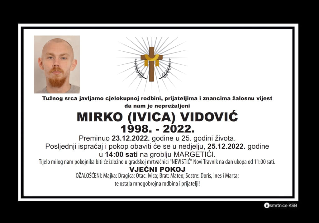 Pročitajte više o članku Mirko (Ivica) Vidović