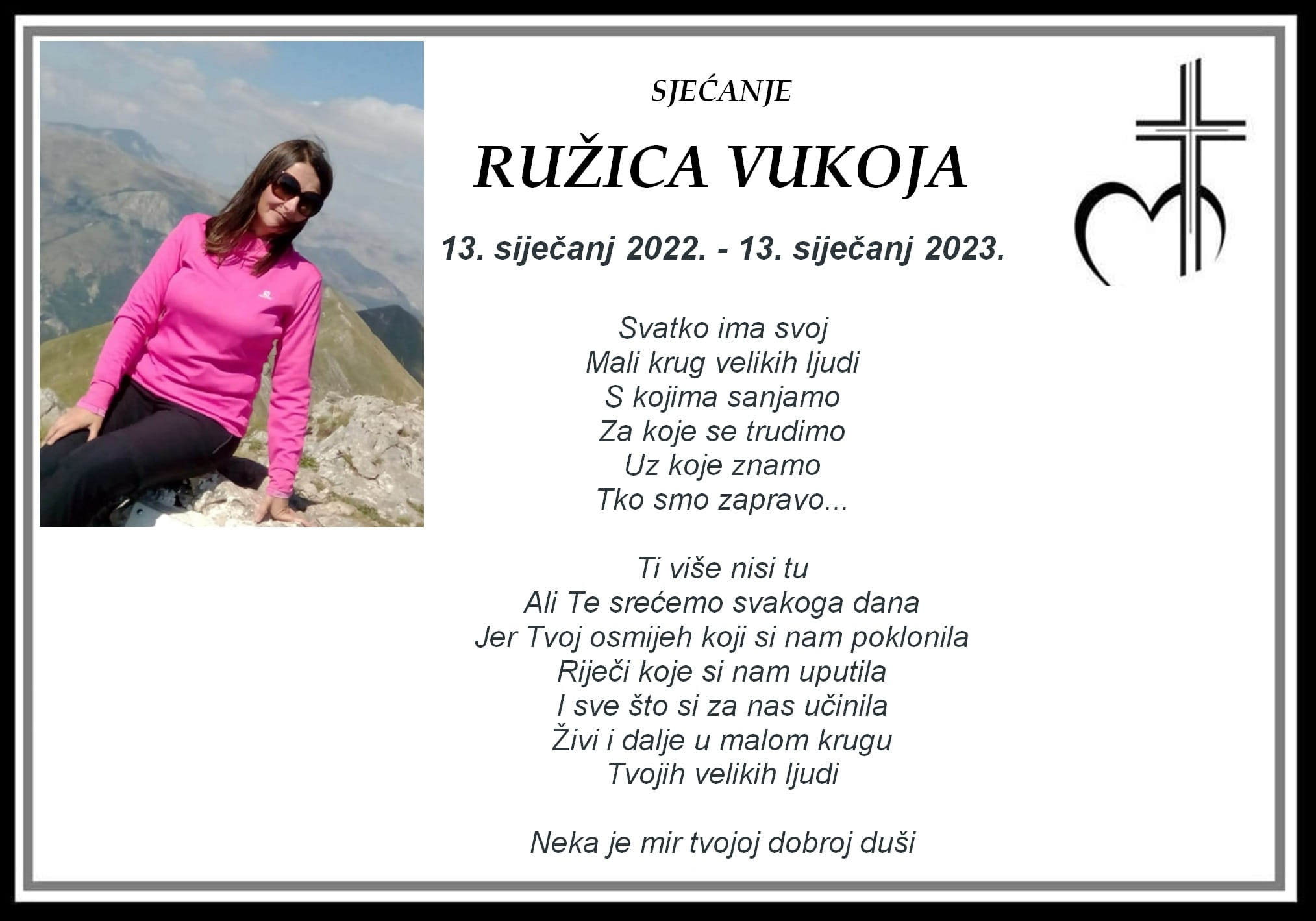 Pročitajte više o članku Sjećanje: Ružica Vukoja