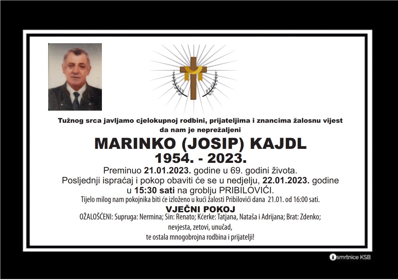Pročitajte više o članku Marinko (Josip) Kajdl