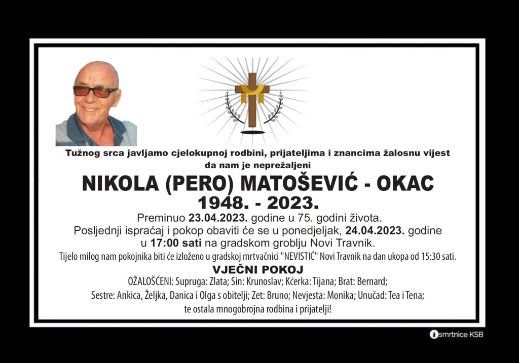 Pročitajte više o članku Nikola (Pero) Matošević – Okac