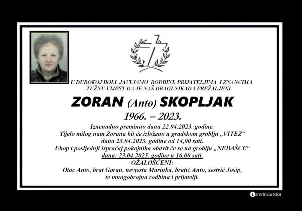 Pročitajte više o članku Zoran (Anto) Skopljak