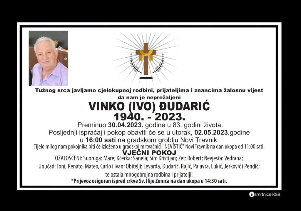 Pročitajte više o članku Vinko (Ivo) Đudarić