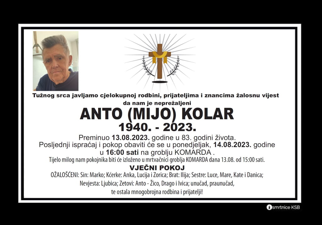 Pročitajte više o članku Anto (Mijo) Kolar