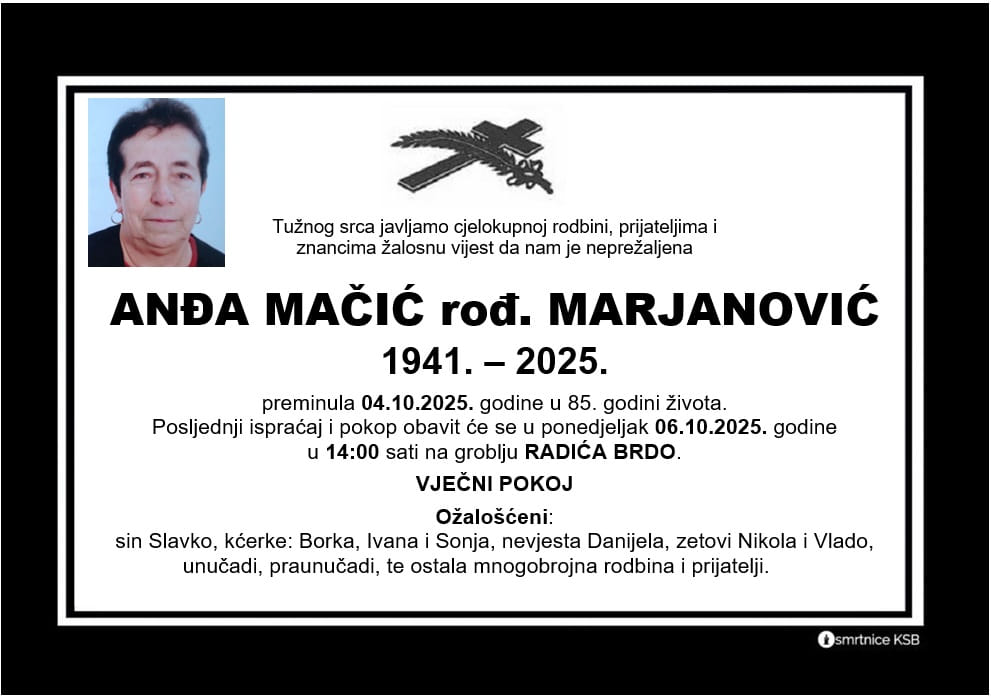 Anđa mačić rođ. marjanović