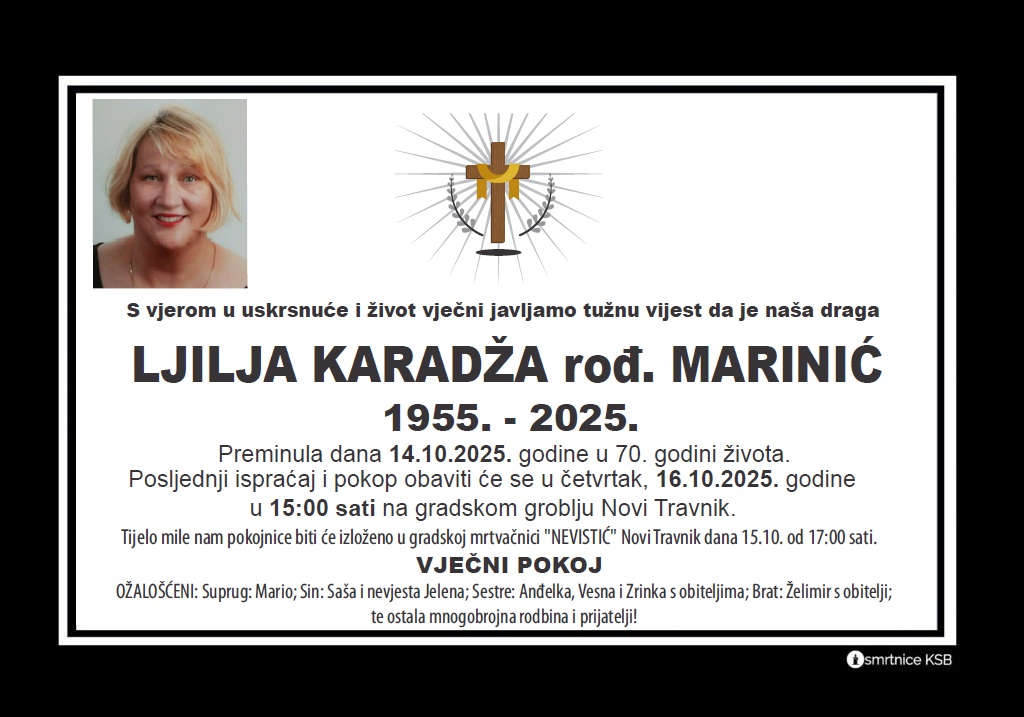Ljilja karadža rođ. marinić